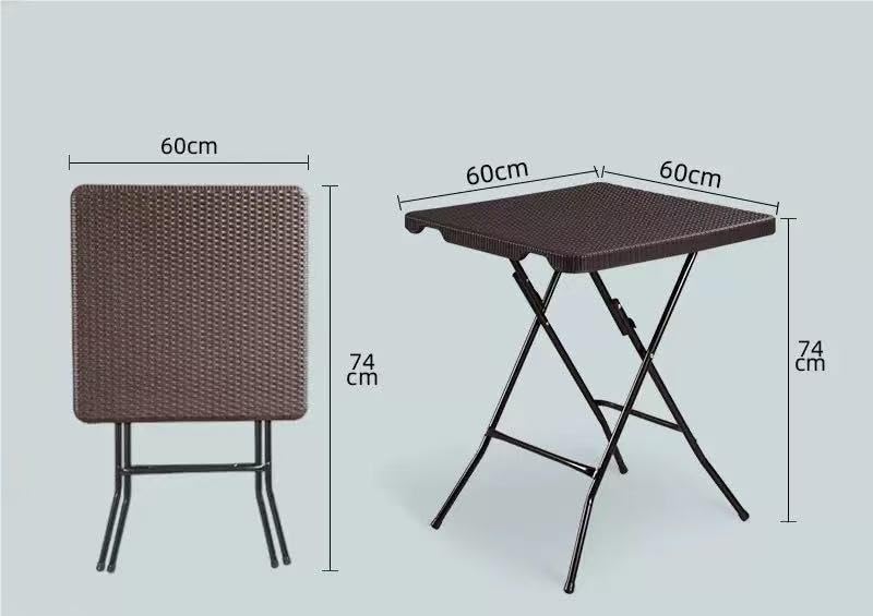 Table de camping carr&eacute;e pour repas de jardin et barbecue r&eacute;ussi - 3
