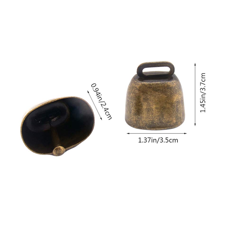Campane per animali domestici, in rame, per la fattoria, anti-Lost Bells fai da te, 4 pezzi, bronzo