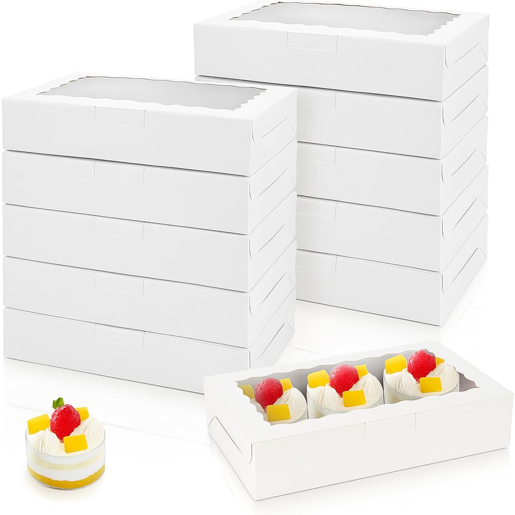 Brownie Boxes with Window - Kraft & Paper -10