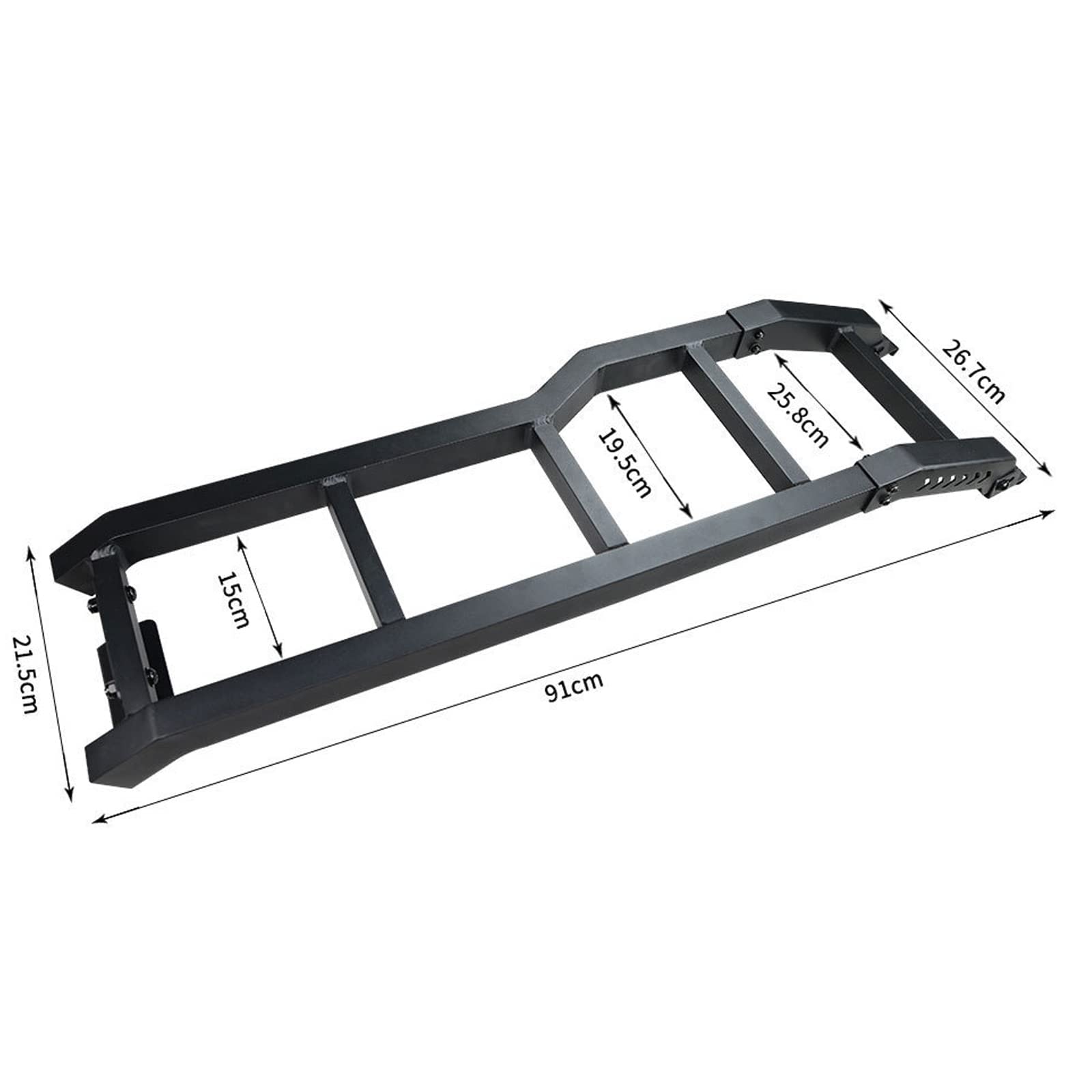 OLOTU Auto Hecktür Leiter Klettern für Suzuki Jimny JB64 JB74 2019 2020 2021 Aluminiumlegierung Trittleiter Outdoor Zubehör Rear Tail Door Ladder