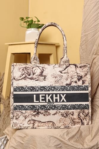 Image of LX LEKHX Women's Tote Bags - Stylish Handbags for Office, College & Party Use | Spacious & Trendy Shoulder Bag for Work, Casual & Evening | Durable, Lightweight & Fashionable Tote for Women