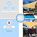 LOVE STORY 10' x 13' Rectangle Sun Shade Sail Canopy UV Block Shade Sails for Outdoor Patio Garden Backyard, Sand (We Make Custom Size)