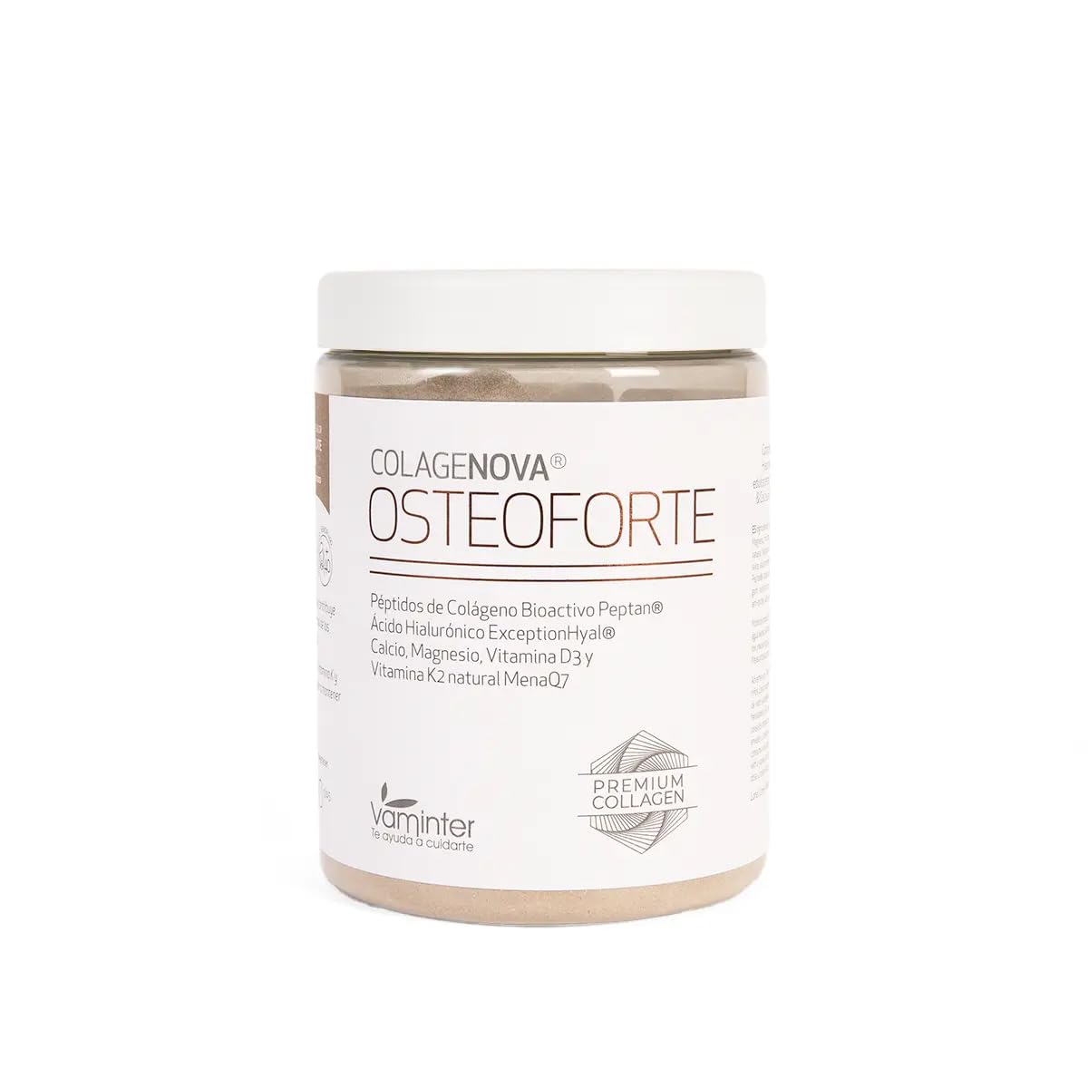 COLAGENOVA OSTEOFORTE Café Marine+ Colágeno Marino Peptan® Calcio Coral Magnesio Ácido Hialurónico Vitamina K2 D3 Articulaciones Huesos Movilidad 315 g