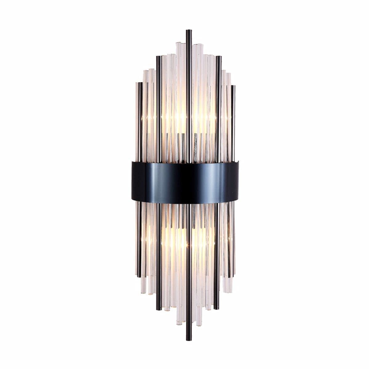 HXYSXHJUO Modern Wall Mount Lamp 2-Light Fixtures Crystal Sconce Lighting, Elegant Sconces with Brass Base for Bedroom Living Room Bathroom Hallway Entryway Hotel Restaurant
