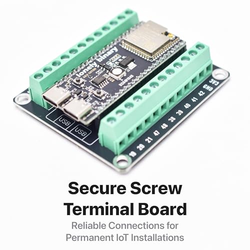Image of Lonely Binary 3-Pack ESP32-S3 N16R8 IPEX Antenna Terminals for Arduino IDE | 16MB Flash, 8MB PSRAM, 240MHz; WiFi + BT 5.0 LE; IPEX antenna; pre-soldered, plugs into expansion & terminal boards
