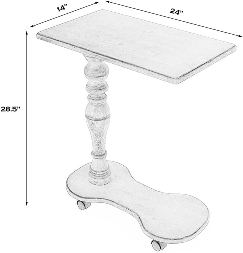 Butler Specialty Company Mabry Mobile Tray Table in Beige Finish