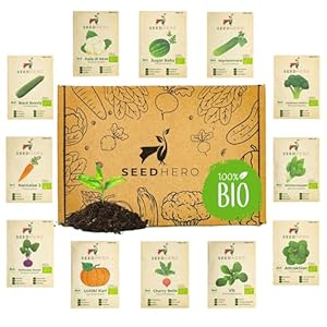 Seedhero BIO Gemüse Samen Set 12 Sorten