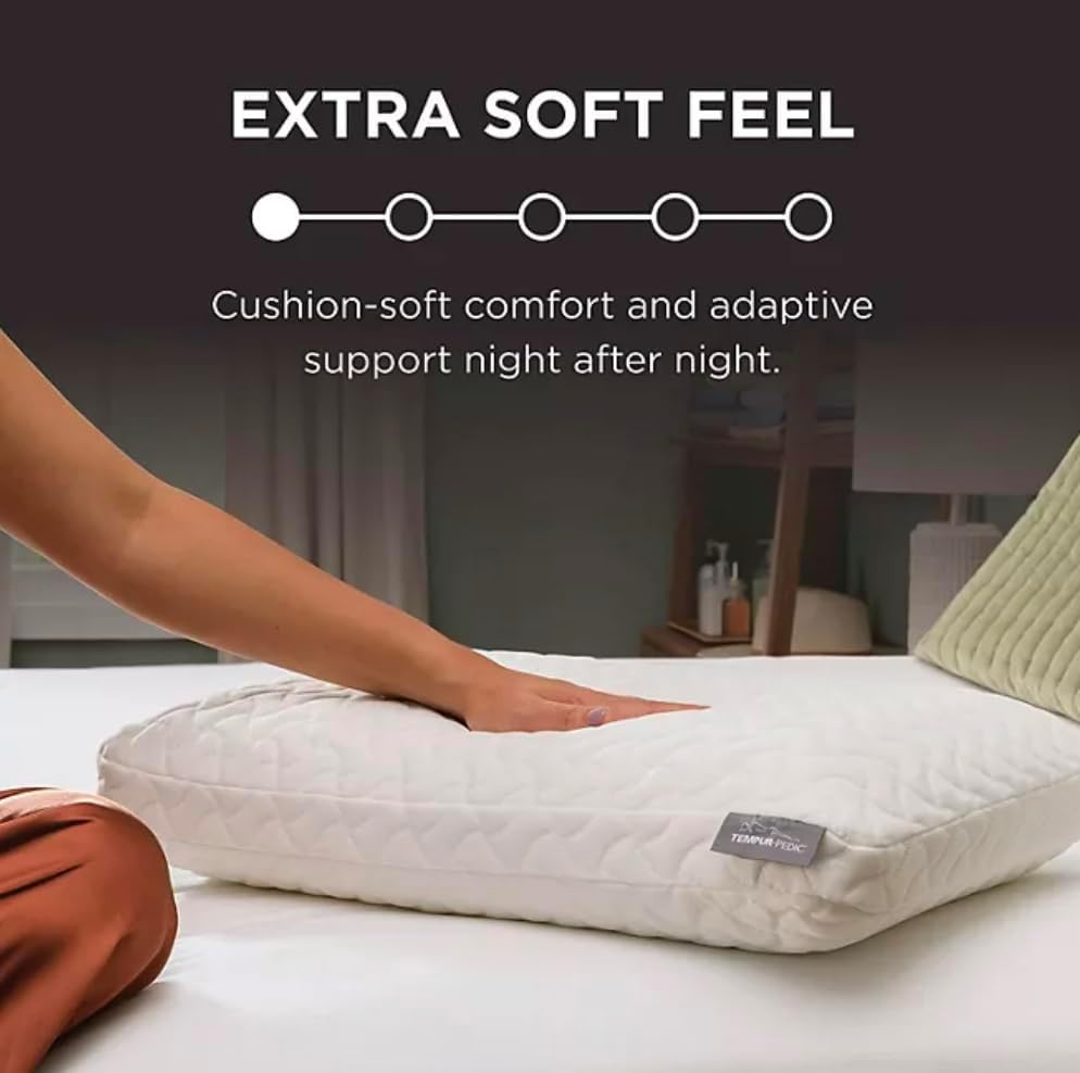 Temper-Cloud Pillow-Extra-Soft Foam Bed Pillow-One Piece of Temper Material-Made in USA