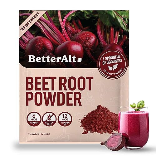 Beetroot Powder 450 g (112 Servings), Beetroot for Face & Hair| Nitric Oxide Booster|Beets Powder Supplement & Pre Workout Supplement