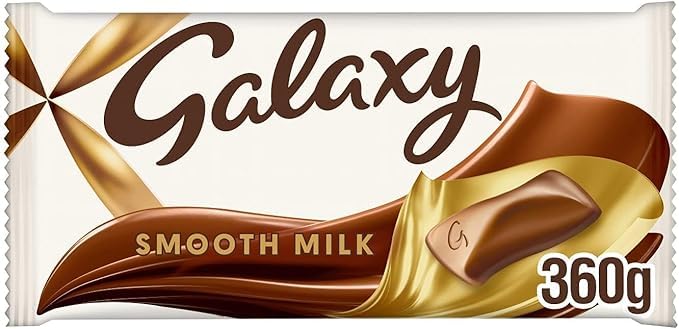 Galaxy Smooth Milk Chocolate Bar Gift 360g for Sharing 2024
