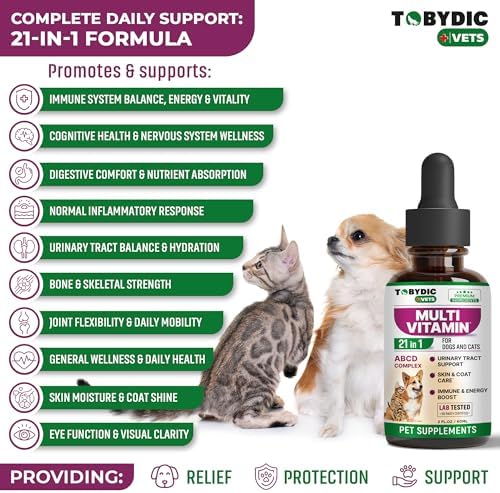 Cat & Dog Multivitamin 21 in 1 Pet Supplements with — texture and fabric close-up