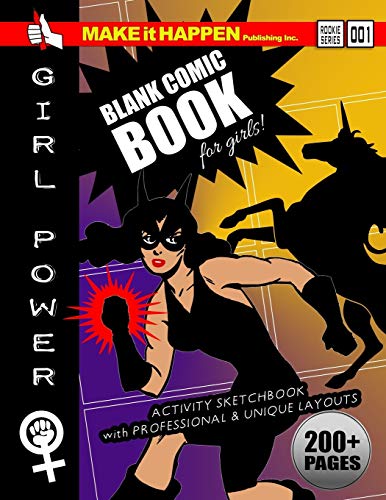 Blank Comic Book for Girls: Activity Sketchbook with Professional & Unique Layouts (Graphic Novels for Kids to Draw In) image 3
