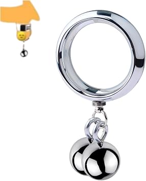 Mens Weight Training Rings, Hanging Metal Ball 2-Ball, 40mm
