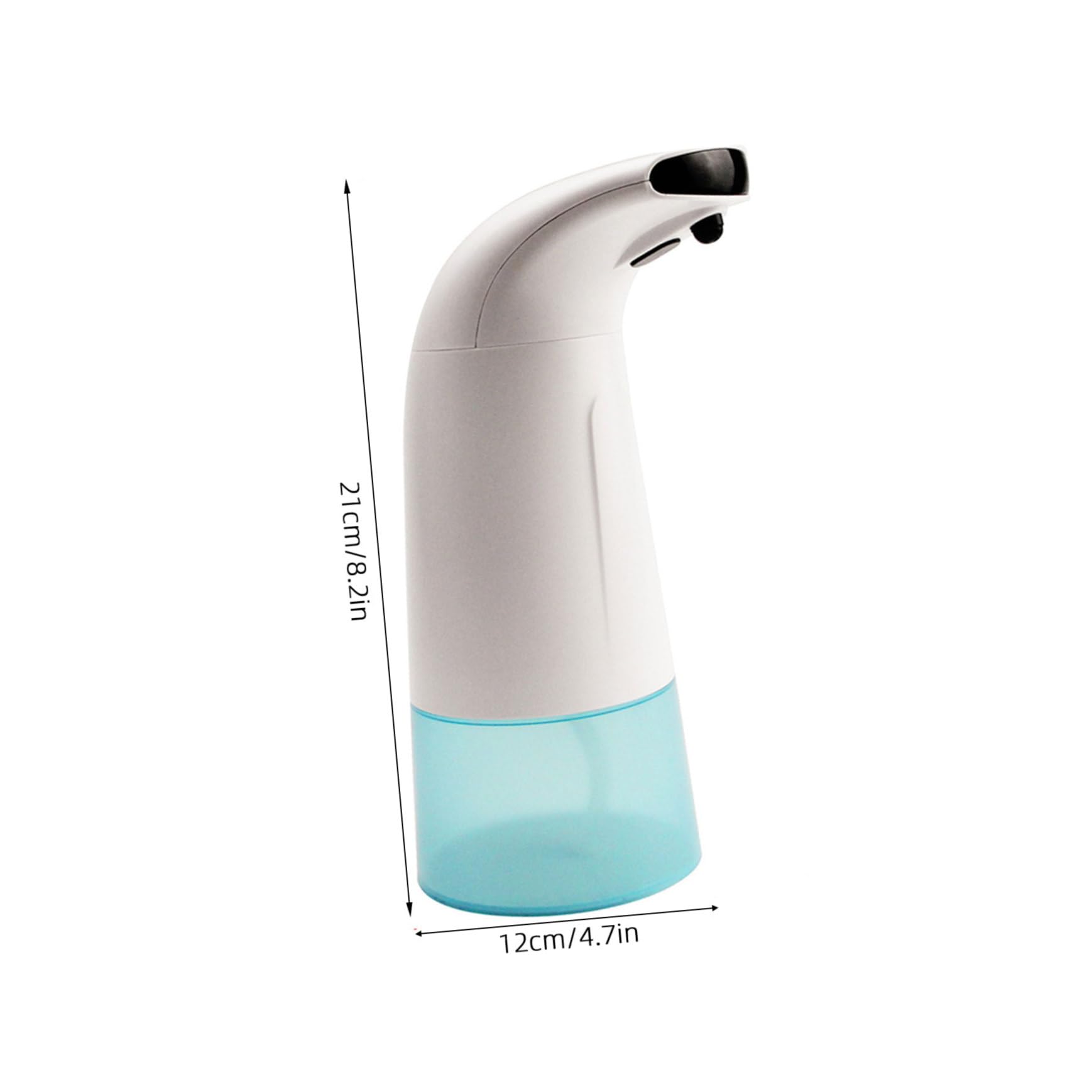 Mipcase Dispenser di Sapone Automatico a Schiuma, Sensore, Bianco, in Abs, per Bagno e Casa, a Basso Consumo Energetico