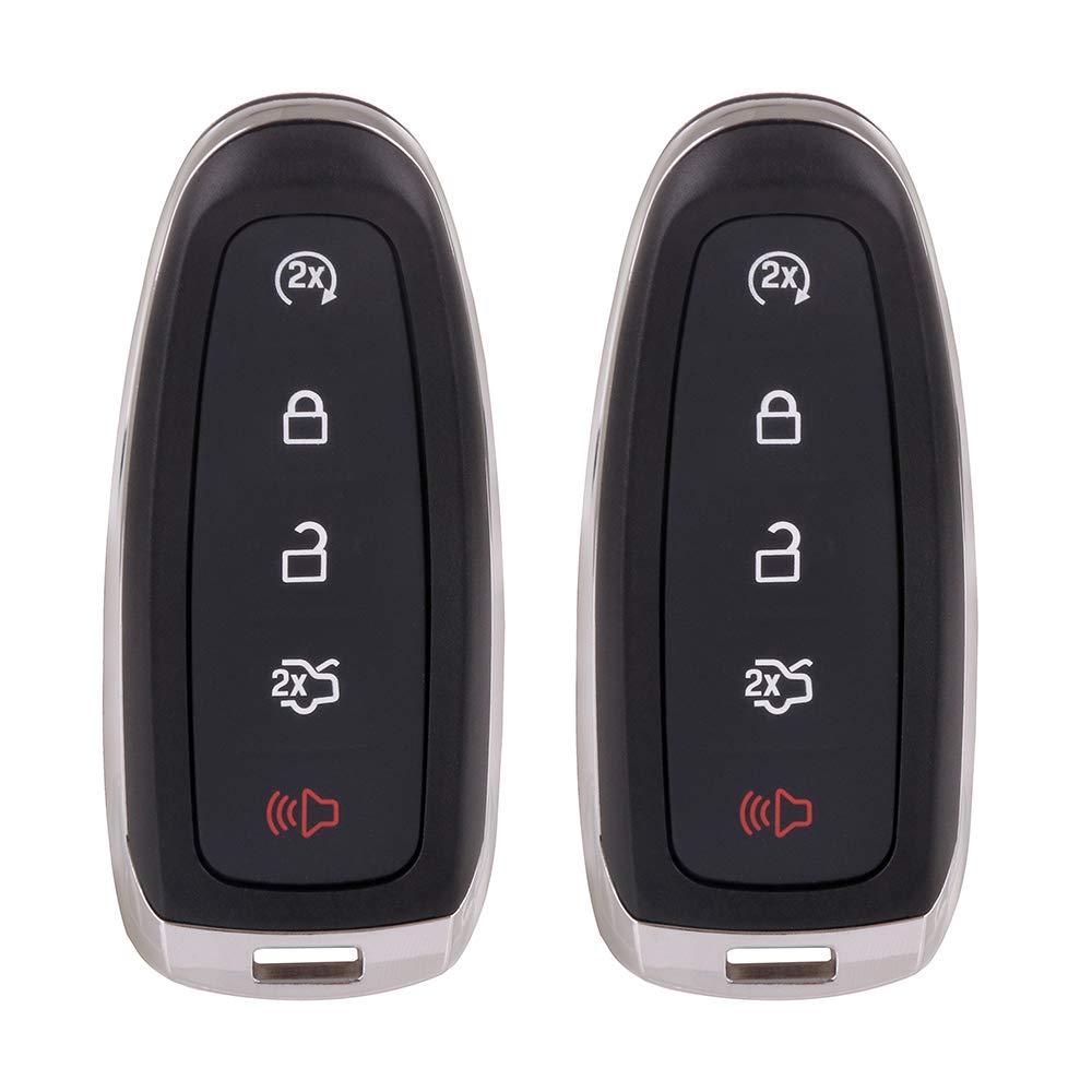 OCPTY Replacement 2Pcs Remotes Key Fob for Ford for Edge for Escape for Focus for Expedition for C-Max for Flex for Taurus for Lincoln for MKX 2011-2018 M3N5WY8609 164-R7995 164-R8092