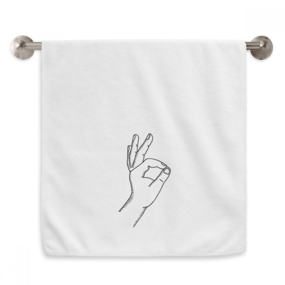 Serviette moelleuse Ok Geste Ligne au design minimaliste et finitions soignées