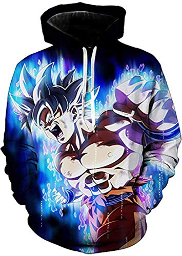 PANOZON Niños Sudaderas con Capucha Figura Impresa de Anime Imágenes de Dibujos Animados (2XL,...