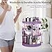 Awenia Makeup Organizer 360-Degree Rotating, Adjustable Makeup Storage, 7 Layers Large Capacity Cosmetic Storage Unit, Fits Different Types of Cosmetics and Accessories, Plus Size(Purple)