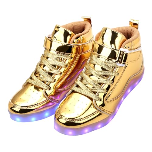 Image of Light Up Shoes Men Women LED Shoes USB Charging Adult High Top LED Sneakers Glow in The Dark Footwear for Dancing Party Festivals Festivals