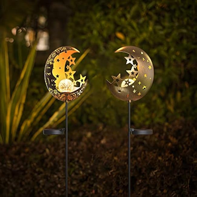 Moon Solar Lights Solar Lantern with Warm Light
