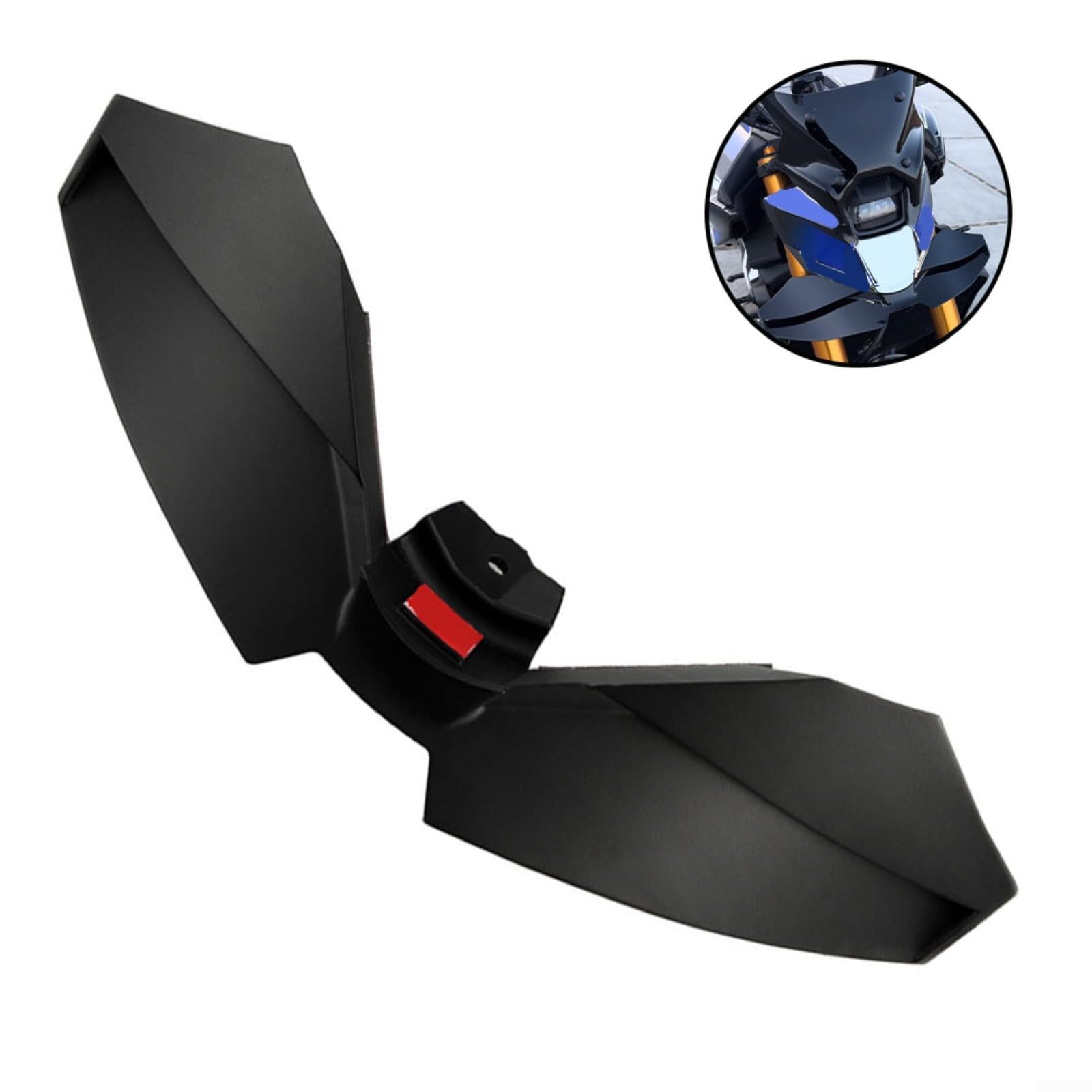 Aileron de carénage avant de carrosserie, pour MT-09 SP 2024-2025 Aileron aérodynamique pour stabilisateur, kit de force d'appui en plastique haute résistance, noir