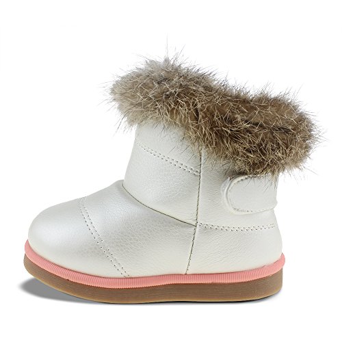 Cixi Maxu E-Commerce.co.ltd Girls Winter Snow Boots Boys Outdoor Walking Shoes White 8.5 M Us Toddler #TOP4