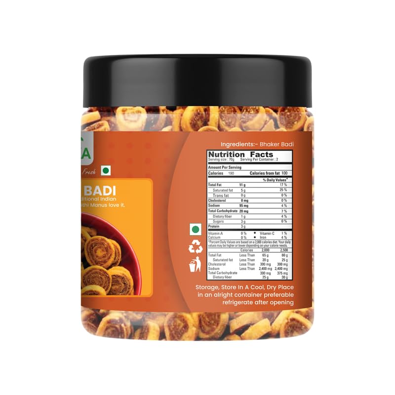 Image of NUTRIZAIKA Gujrati Mini Bhakarwadi | Healthy Snacks for Adults & Kids | Gluten Free | Crunchy and Tasty Gujrati Bhakarwadi Ready to Eat Masala Flavor