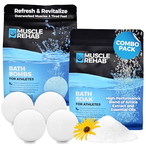 Muscle Rehab Dynamic Recovery Combo Set: Epsom Salt Soak &
