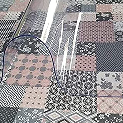 ART2LATABLE Nappe Transparente Épaisse 2mm Nappe 1 m de Large, Protection Transparente pour Table (Nappe Carre 100x100 CM)