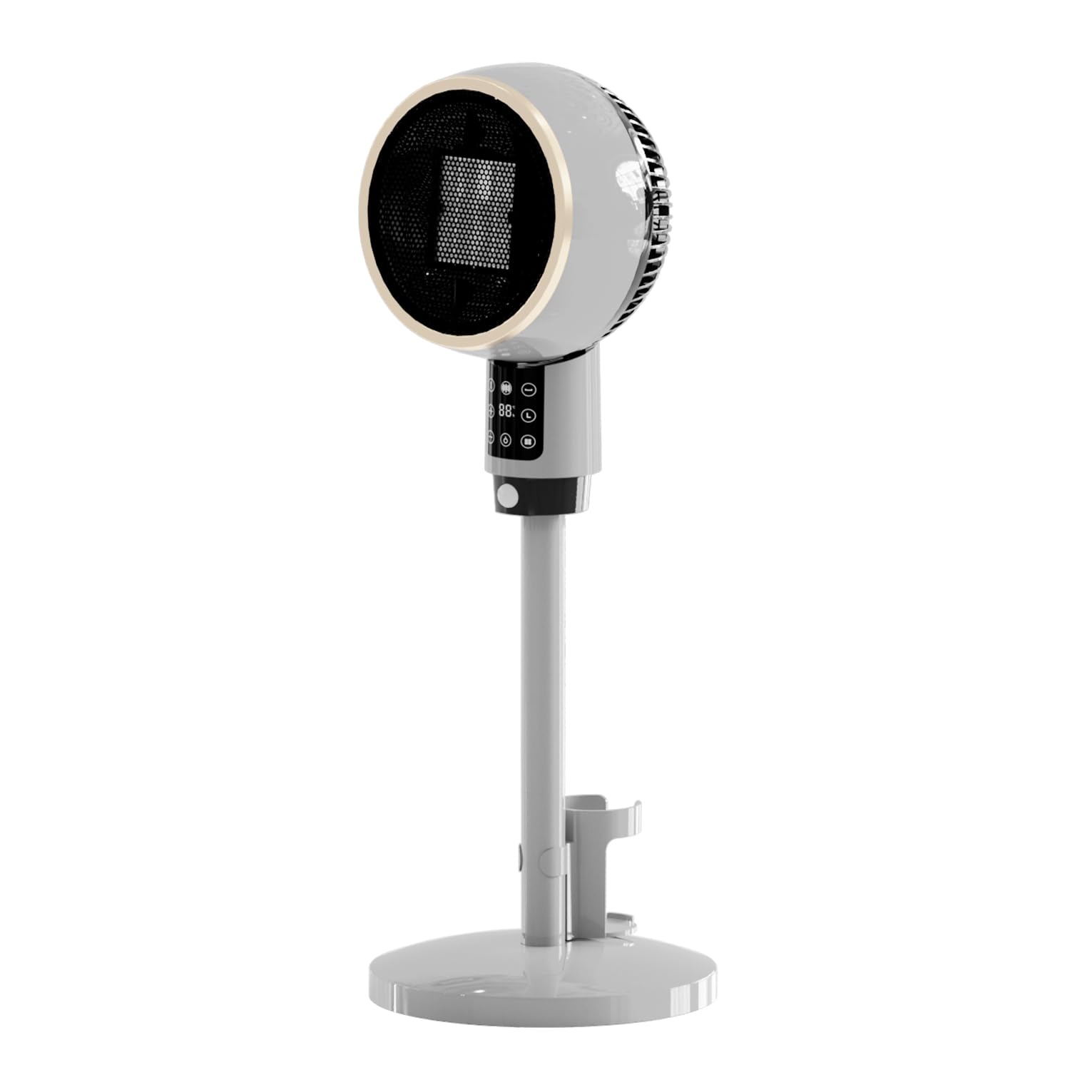 Amazon | セラミックヒーター 3D首振り サーキュレーター式電気ファン 