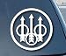 CMI329 Beretta Firearms Car Window Vinyl Decal Sticker 4" Wide (Color: White)