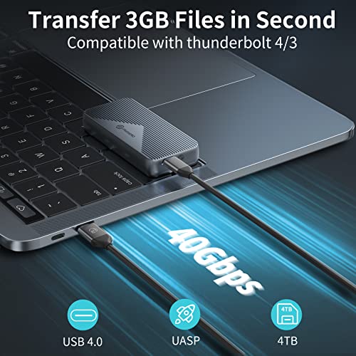 Caja externa para SSD M.2 NVME USB 4.0 PHIXERO miniatura 3