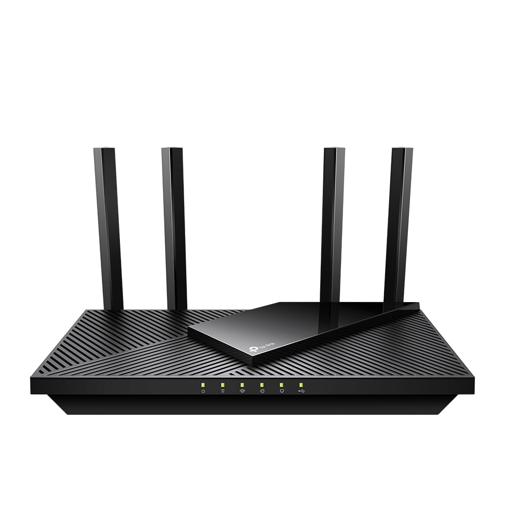 TP-Link Archer AX55 Pro Wi-Fi 6 WLAN Router Dualband AX3000, 1 × 2,5 Gbit/s-Port + 4 × Gigabit-Port, USB 3.0, VPN, WPA3, OneMesh, Kindersicherung, HomeShield, Keine Unterstützung für DSL-Funktion