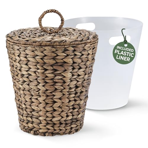 3 Gallones Caneca de Basura y Cestas Ovaladas Tejidas miniatura 2