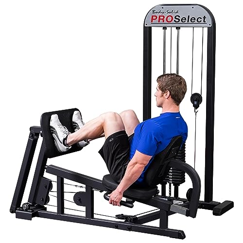 Body Solid (GLP-STK/3) Leg and Calf Press Machine with Oversize Footplate, All-in-One Lower Body Workout Machines for Home Gym, 310 lb Weight Stack