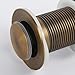 Aothpher Antique Brass Bathroom Faucet Pop Up Vessel Basin Sink Drain Stopper without Overflow