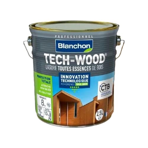 Lasure Tech-Wood Chêne moyen - 2,5L - BLANCHON