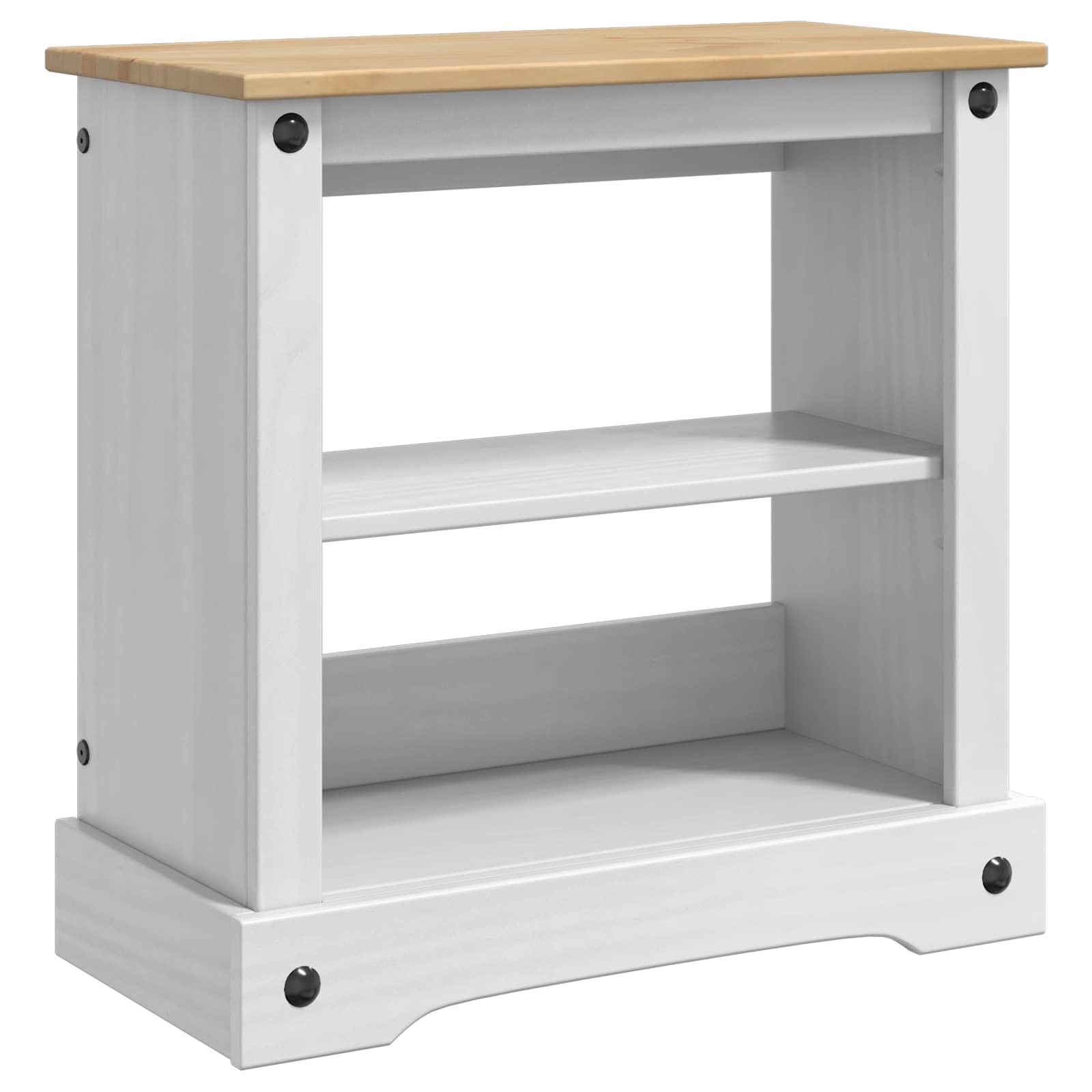 vidaXL Aquarium Stand CORONA White and Brown 60.5 x 30 x 60 cm 150 kg