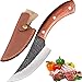 Cuchillo de cocina hecho a mano de acero con alto contenido de carbono japonés con revestimiento, utilizado para cuchillo de deshuesar, cuchillo de chef, cortador carne carne, mango de madera