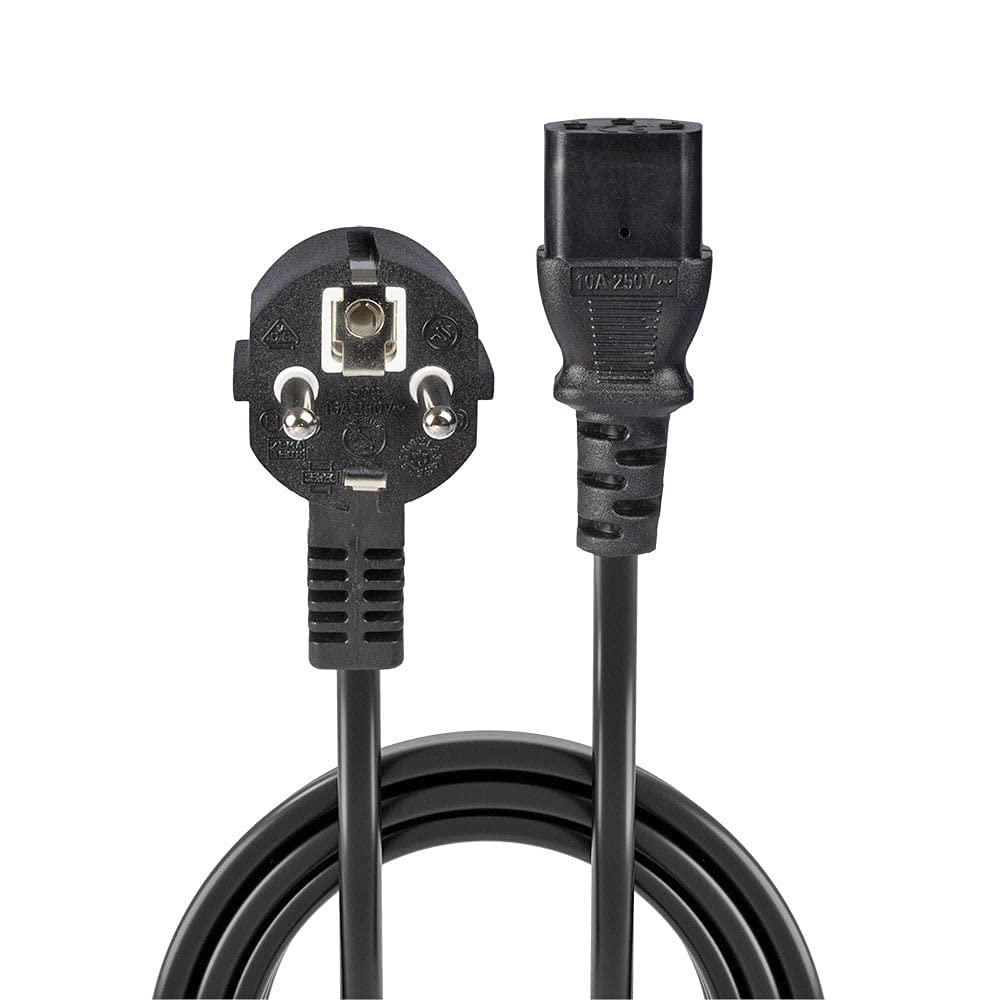 Lindy 30335 2m CEE7/7 Schuko C13 coupler Black power cable