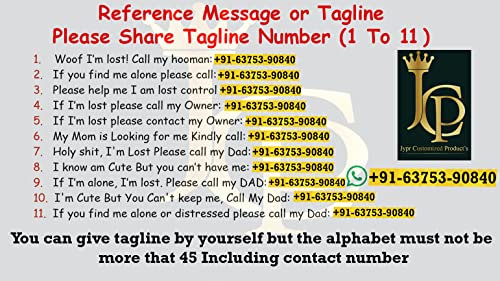 Image of Jypr Customized Product's Pet ID Tag Personalize Black Engraved Name Collar Tag for Your Loving Pet Dog, Cat, Puppy, Horse (Paw Shape Tag with Little Paw Charm), 1 Label