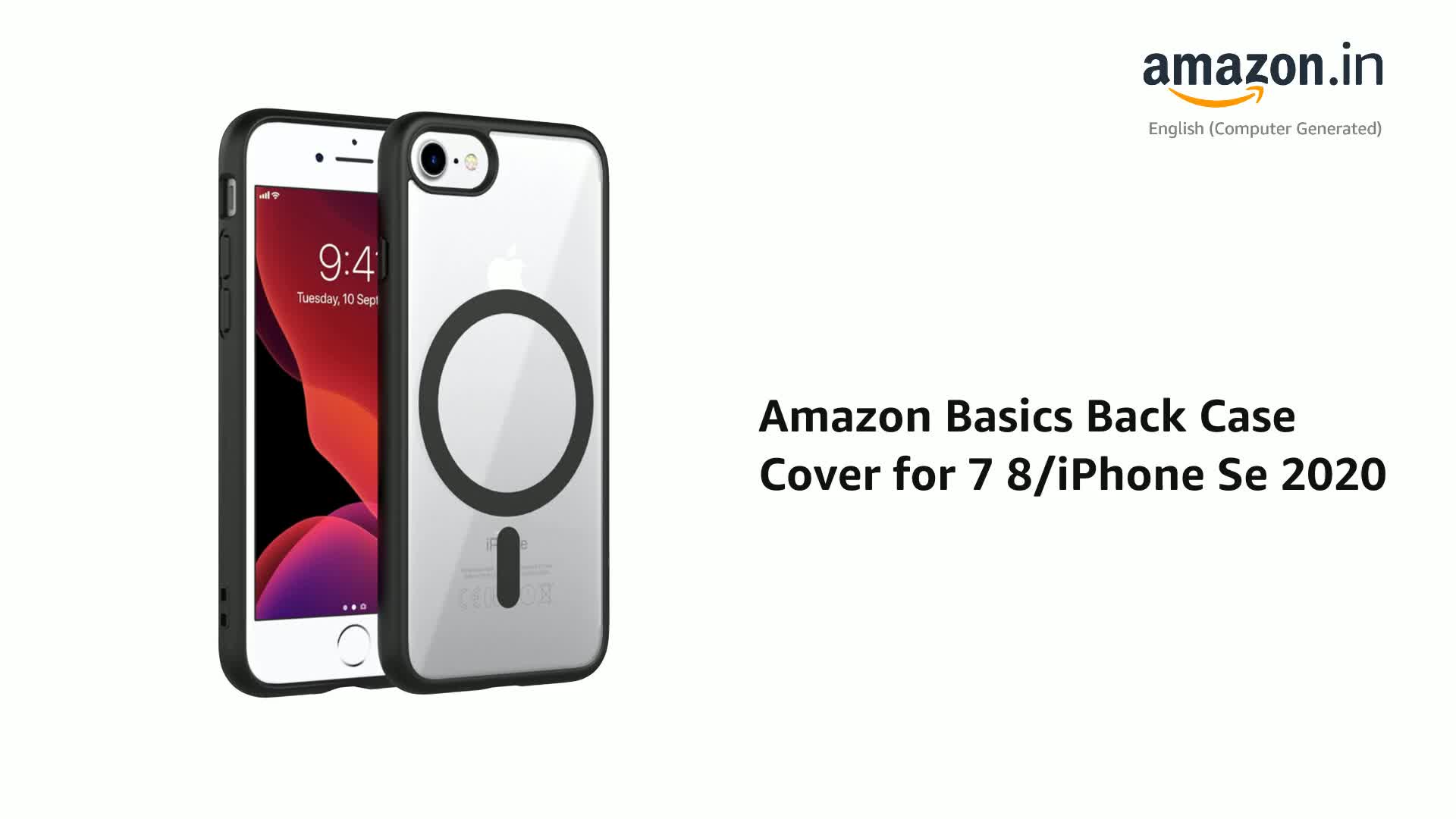 Amazon Basics Back Case Cover for iPhone 7 / iPhone 8 / iPhone Se
