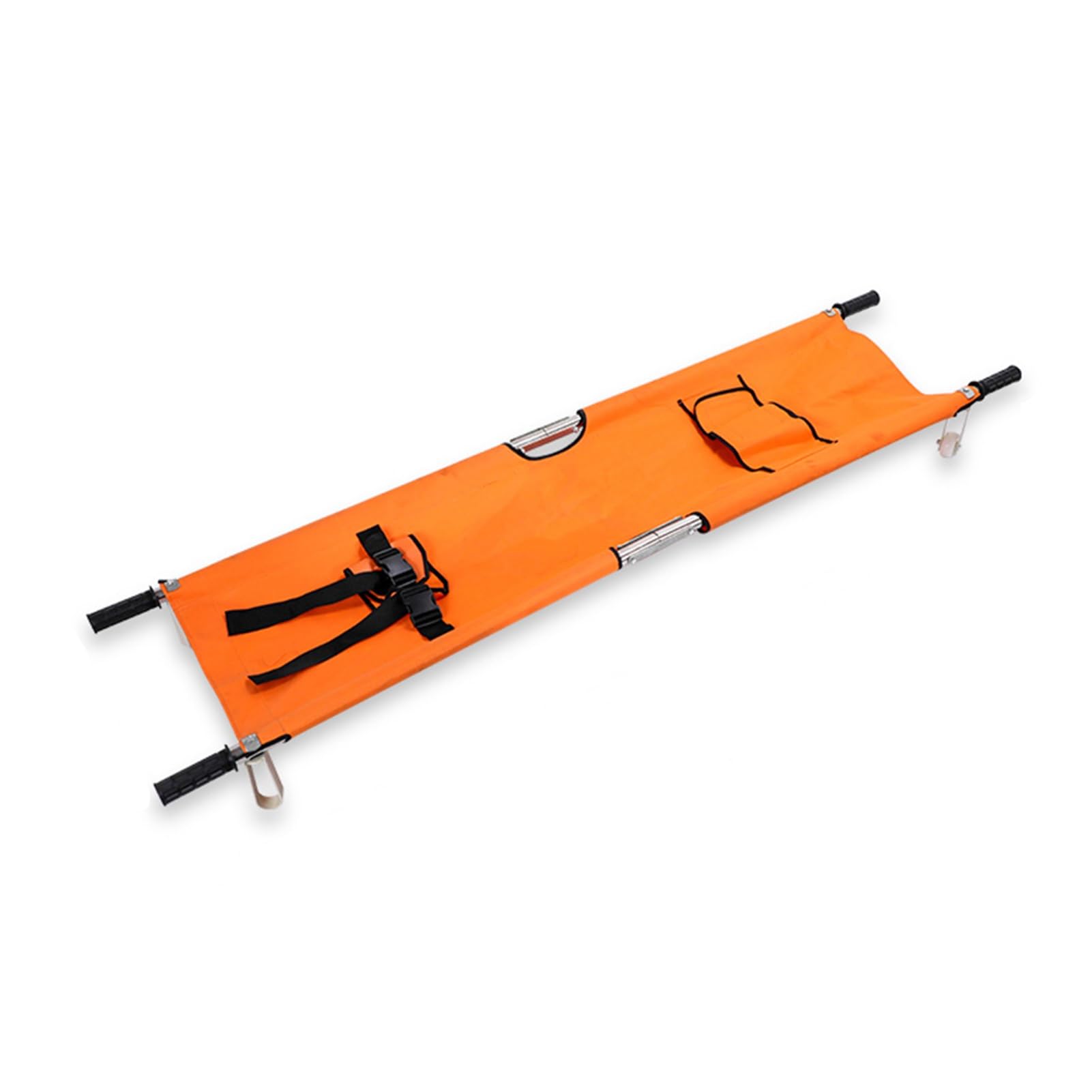 Civière Portative Pliante, Brancard Médicale Acier Inoxydable, Civière Sauvetage en Tissu Oxford, Avec Transport Patients À Roulettes, pour Clinique, Maison, Sites Sportifs ( Color : Orange , Size : 2
