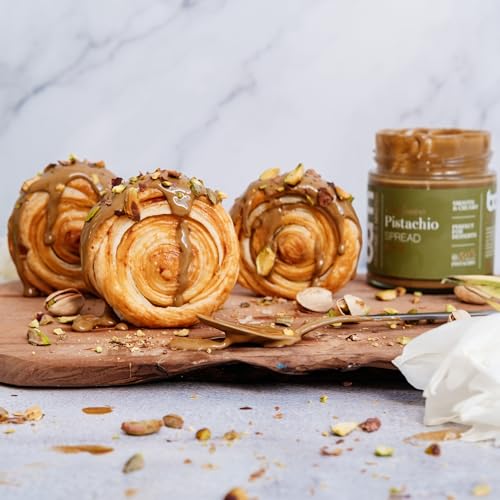 BAM Aufstriche, ohne Palmöl, Paste für Desserts, glatt und cremig, 200 Gramm (Pistazien)