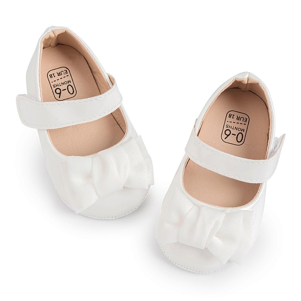6 To 12 Months Newborn Baby Girls Belly Shoe Partywear Anti-Slip Sandal Booties-BT4600-image-46