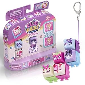 Paquete de 5 | 5 Teclas de Teclado de Personajes Coleccionables Click and Clack | Crea Tu Propio Llavero | Edades 6+