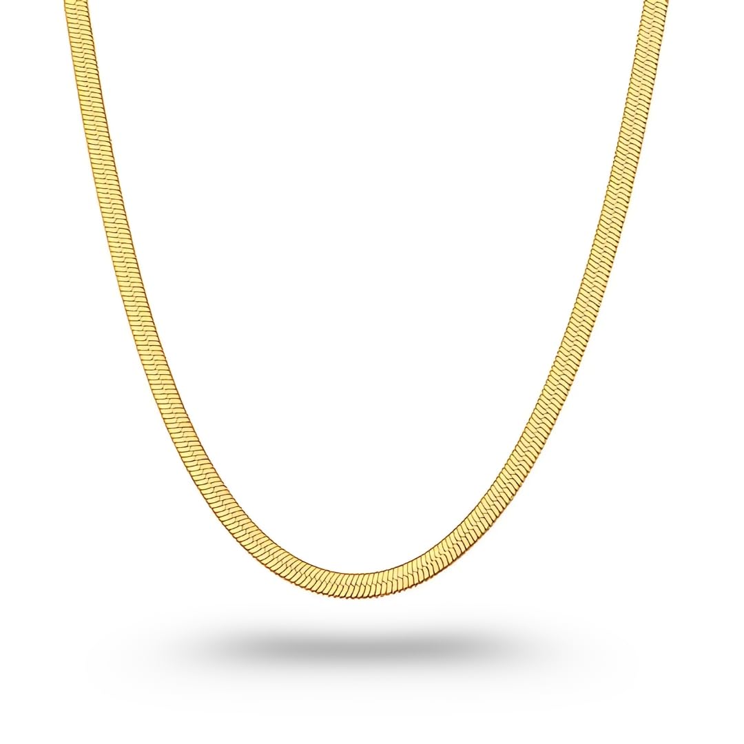 Snake Chain for Men | Anti Tarnish | Waterproof | Hypoallergenic | Sweatproof | Size: 22"