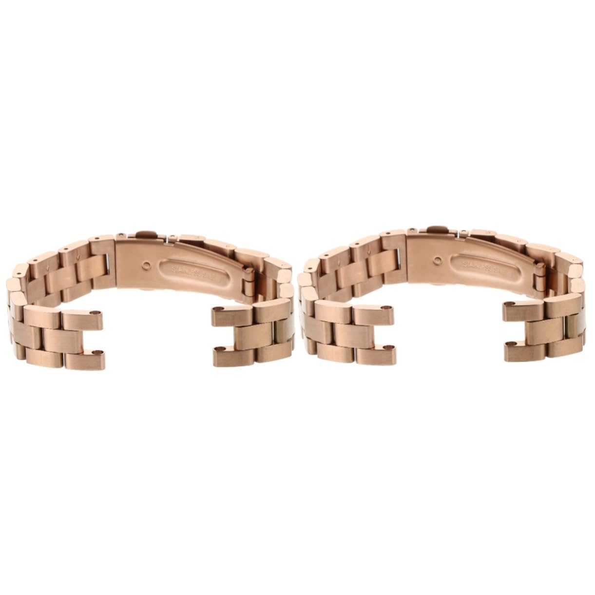 2piezas Correa De Inoxidable Para Smartwatch y Elegante Para Mujeres Diseño Cómodo y Luxuoso