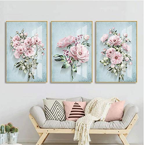 Tableau triptyque scandinave HEZHANG pour mur de canapé