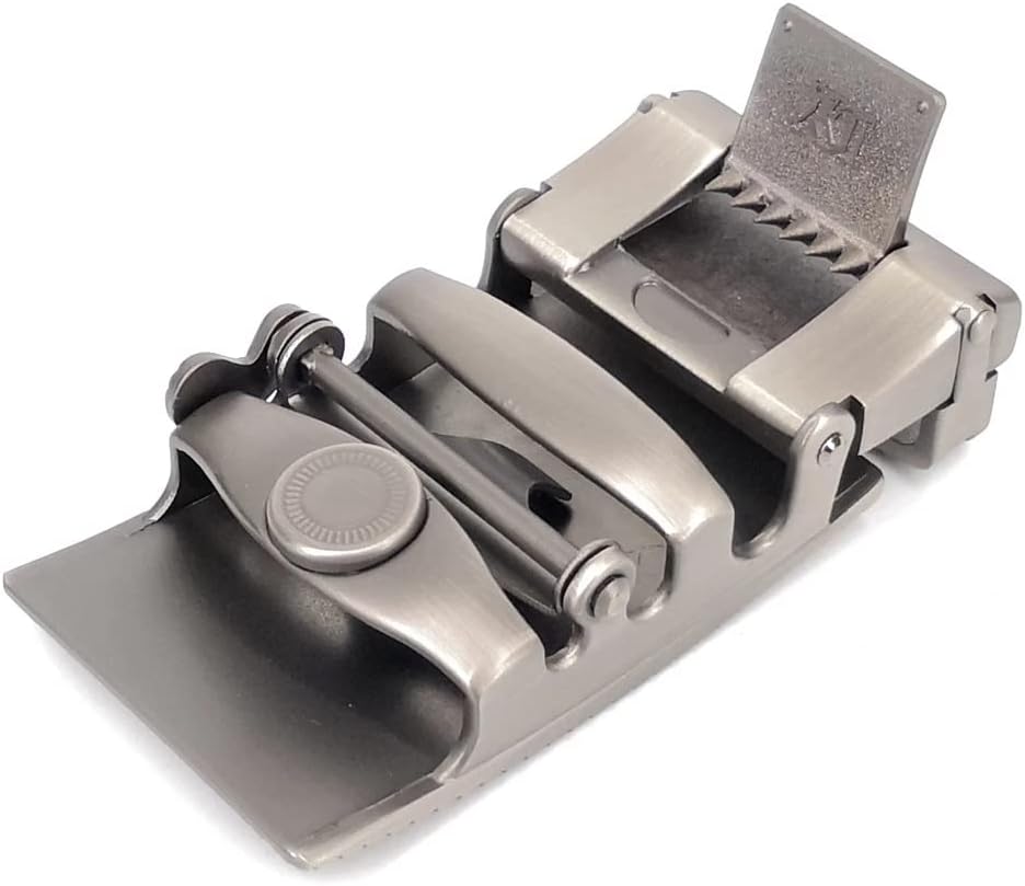 Men's Belt Automatic Buckles FashionAlloy Buckle 40mm Gray Fits In 3.5 CM Ratchet Belts Casual Styles